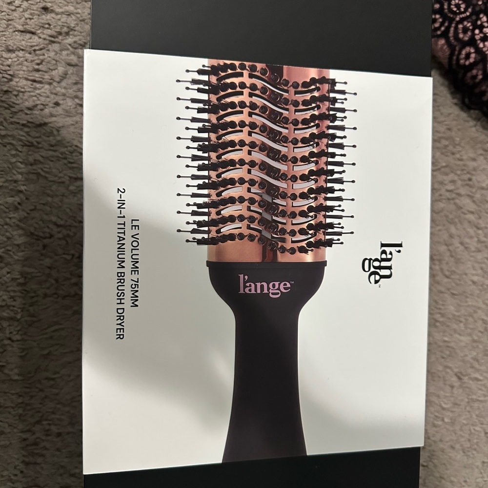 Lange Le Volume 75MM Titanium Brush Dryer - Black & Gold